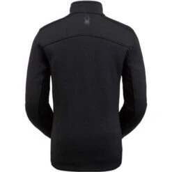 Spyder Encore Half Zip Fleece Jacket - Men's -Ski Supplies Store 191252001 encore halfz flc blkback