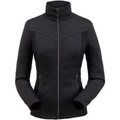 Spyder Encore Full Zip Fleece Jacket - Women's -Ski Supplies Store 194068001 encore fz jckt blk