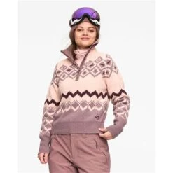 Kari Traa Agnes Knit - Women's -Ski Supplies Store 622963 taupe model 1 2223fw
