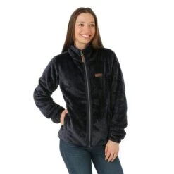 Columbia Fire Side II Sherpa Full Zip - Women's -Ski Supplies Store FW23 Columbia WomensFireSideIISherpaFullZip DarkNocturnal Model1