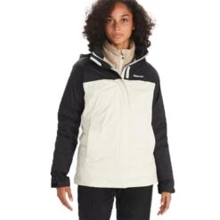 Marmot PreCip Eco Jacket - Women's -Ski Supplies Store FW23 Marmot WomensPreCipEcoJacket Papyrus