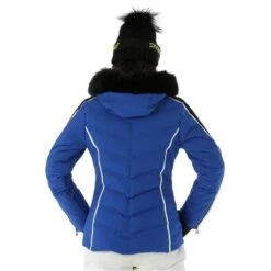 Nils Courchevel Faux Fur Parka - Women's -Ski Supplies Store FW23 Nils WomensCourchevelFauxFur Sapphire Model3