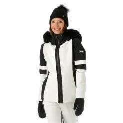Nils Gstaad Faux Fur Parka - Women's -Ski Supplies Store FW23 Nils WomensGstaadFauxFur White Model1