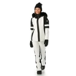 Nils Gstaad Faux Fur Parka - Women's -Ski Supplies Store FW23 Nils WomensGstaadFauxFur White Model2