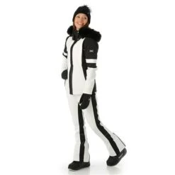 Nils Gstaad Faux Fur Parka - Women's -Ski Supplies Store FW23 Nils WomensGstaadFauxFur White Model3