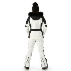 Nils Gstaad Faux Fur Parka - Women's -Ski Supplies Store FW23 Nils WomensGstaadFauxFur White Model4