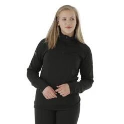 Northern Ridge Polar Stretch Fleece Half Zip - Women's -Ski Supplies Store NRR BPP W05 BLK 46339