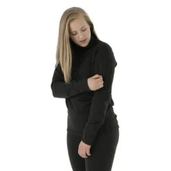 Northern Ridge Polar Stretch Fleece Half Zip - Women's -Ski Supplies Store NRR BPP W05 BLK 46360