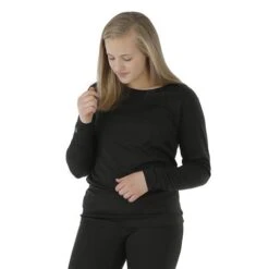 Northern Ridge First Layer Essential Crew - Women's -Ski Supplies Store NRR BPP W07 BLK 46236