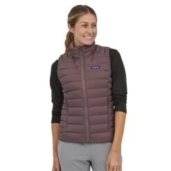 Patagonia Women's Down Sweater Vest With NetPlus - 84629 -Ski Supplies Store PAT 84629 dusky brown model1