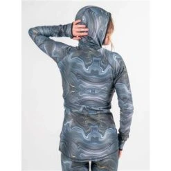 BlackStrap Cloudchaser Hooded Baselayer Top - Women's 20 BlackStrap Cloudchaser Hooded Baselayer Top - Women's -Ski Supplies Store blk s bl a w t clo geode2