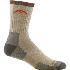 Darn Tough Hiker Micro Crew Midweight With Cushion Socks - Men's -Ski Supplies Store fw22 dt 1466 oatmeal
