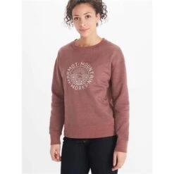 Marmot Mtn Works CN Sweatshirt - Women's 7 Marmot Mtn Works CN Sweatshirt - Women's -Ski Supplies Store fw22 mtn workscn winem12020 721 s02