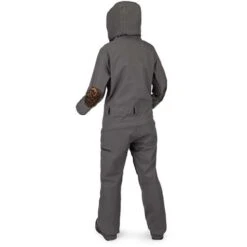 Volcom Romy Snow Suit - Women's -Ski Supplies Store fw22 romy snowsuit women drkgrey back