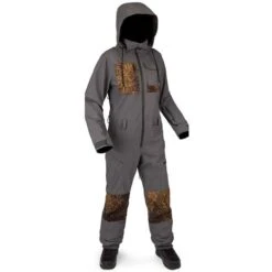 Volcom Romy Snow Suit - Women's -Ski Supplies Store fw22 romy snowsuit women drkgrey front