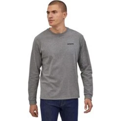Patagonia L/S P-6 Logo Responsibili-Tee - Men's (38518) -Ski Supplies Store fw22 wbf20 38518 glh kt1