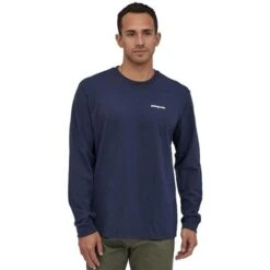 Patagonia L/S P-6 Logo Responsibili-Tee - Men's (38518) -Ski Supplies Store fw22 wbs20 38518 cny mk1