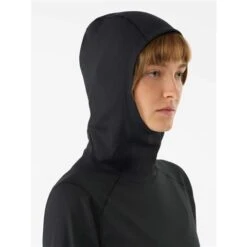 Arc'teryx Motus Hoody - Women's -Ski Supplies Store fw22 30100 blk motus hoody black women s hood