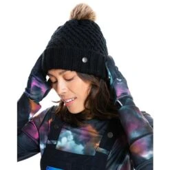 Roxy Blizzard Beanie - Women's - 2022 Model -Ski Supplies Store fw22erjha03870 kvj0 blizzard blk