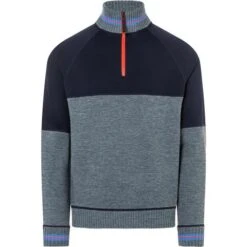 Bogner Hugh2 1/4 Zip Sweater - Men's 9 Bogner Hugh2 1/4 Zip Sweater - Men's -Ski Supplies Store fw23 224 84423745 017 1