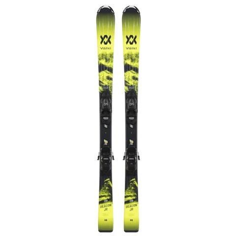 Volkl Deacon Jr. + 7.0 Vmotion Jr. Skis - Youth 1 Volkl Deacon Jr. + 7.0 Vmotion Jr. Skis - Youth