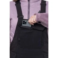 686 Black Magic Insulated Bib - Women's 25 686 Black Magic Insulated Bib - Women's -Ski Supplies Store fw23 686 womensblackmagicinsulatedbib blackgeojacquard 6