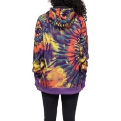 686 Bonded Fleece Pullover Hoody - Women's -Ski Supplies Store fw23 686 womensbondedfleecepulloverhoody gratefuldeadtiedye 4