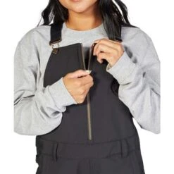 DC SHOES DC Collective Soft Shell Bib - Women's 18 DC SHOES DC Collective Soft Shell Bib - Women's -Ski Supplies Store fw23 dc womenscollectivesoftshellbib black 5