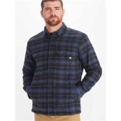 Marmot Ridgefield Heavyweight Sherpa Lined Flannel - Men's 9 Marmot Ridgefield Heavyweight Sherpa Lined Flannel - Men's -Ski Supplies Store fw23 marmot mensridgefieldheavyweightsherpalinedflannel storm 1