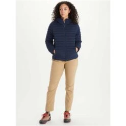 Marmot Echo Featherless Hoody - Women's -Ski Supplies Store fw23 marmot womensechofeatherlesshoody arcticnavy 3