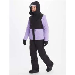 Marmot Refuge Jacket - Women's -Ski Supplies Store fw23 marmot womensrefugejacket blackpaisleypurple 3