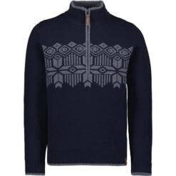 Obermeyer Brady ½ Zip Sweater - Men's 11 Obermeyer Brady ½ Zip Sweater - Men's -Ski Supplies Store fw23 obermeyer mensbradyhalfzipsweater admiral 3