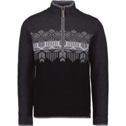 Obermeyer Brady ½ Zip Sweater - Men's 14 Obermeyer Brady ½ Zip Sweater - Men's -Ski Supplies Store fw23 obermeyer mensbradyhalfzipsweater coal 3