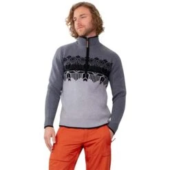 Obermeyer Brady ½ Zip Sweater - Men's 15 Obermeyer Brady ½ Zip Sweater - Men's -Ski Supplies Store fw23 obermeyer mensbradyhalfzipsweater knightly 1