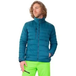 Obermeyer Klaus Down Jacket - Men's -Ski Supplies Store fw23 obermeyer mensklausdownjacket blueagave 1