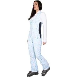 Obermeyer Cybele Softshell Suit - Women's -Ski Supplies Store fw23 obermeyer womenscybelesoftshellsuit snowleopard 1