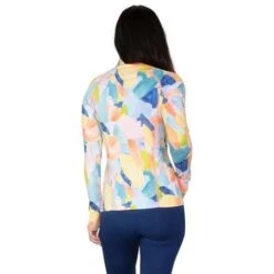 Obermeyer Discover 1/4 Zip - Women's -Ski Supplies Store fw23 obermeyer womensdiscoverquarterzip paintbrush 2