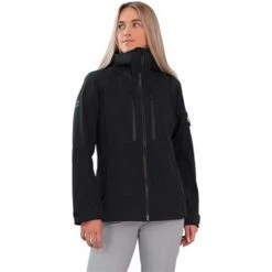 Obermeyer Highlands Shell Jacket - Women's -Ski Supplies Store fw23 obermeyer womenshighlandsshelljacket black 1