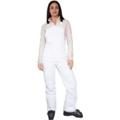 Obermeyer Malta Bib Overalls - Women's 37 Obermeyer Malta Bib Overalls - Women's -Ski Supplies Store fw23 obermeyer womensmaltabiboveralls white 1