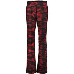 Obermeyer Printed Bond Pant - Women's -Ski Supplies Store fw23 obermeyer womensprintedbondpant redsky 6