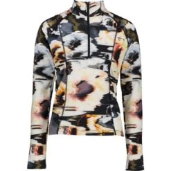 Obermeyer Sarah 1/4 Zip - Women's -Ski Supplies Store fw23 obermeyer womenssarahquarterzip glitchy 3