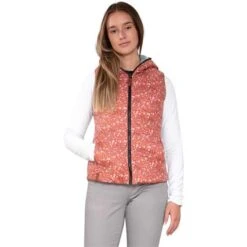 Obermeyer Zoe Reversible Down Vest - Women's -Ski Supplies Store fw23 obermeyer womenszoereversibledownvest rosedust