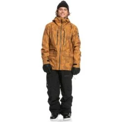 Quiksilver S Carlson Stretch Quest Jacket - Men's -Ski Supplies Store fw23 quiksilver menscarlsonstretchquestjacket buckthornbrownfadeoutcamo 3
