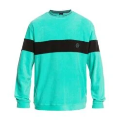 Quiksilver Flame On Fleece - Men's -Ski Supplies Store fw23 quiksilver mensflameonfleece poolgreen 3