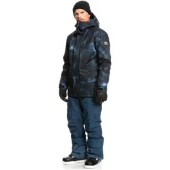 Quiksilver Mission Printed Jacket - Men's 21 Quiksilver Mission Printed Jacket - Men's -Ski Supplies Store fw23 quiksilver mensmissionprintedjacket insigniabluefragment 3