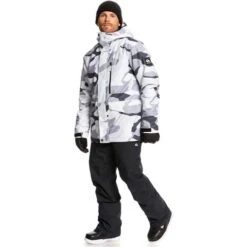 Quiksilver Mission Printed Jacket - Men's 28 Quiksilver Mission Printed Jacket - Men's -Ski Supplies Store fw23 quiksilver mensmissionprintedjacket snowwhitecamopower 3