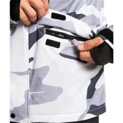 Quiksilver Mission Printed Jacket - Men's 30 Quiksilver Mission Printed Jacket - Men's -Ski Supplies Store fw23 quiksilver mensmissionprintedjacket snowwhitecamopower 5