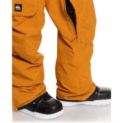 Quiksilver Utility Bib - Men's -Ski Supplies Store fw23 quiksilver mensutilitybib buckthornbrown 5