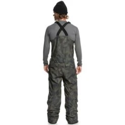 Quiksilver Utility Bib - Men's -Ski Supplies Store fw23 quiksilver mensutilitybib trueblackfadeoutcamo 2