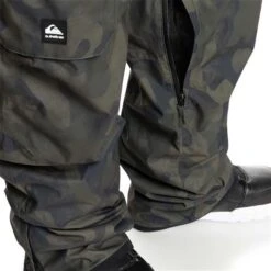 Quiksilver Utility Bib - Men's -Ski Supplies Store fw23 quiksilver mensutilitybib trueblackfadeoutcamo 5